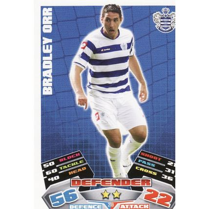 Match Attax 2011/2012 219 Bradley Orr Queens Park Rangers