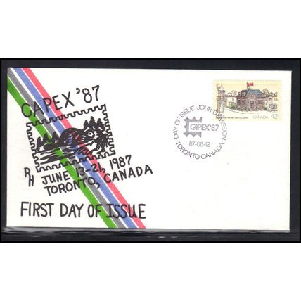FDC Cover Canada CAPEX '87 (Cachet-U/A) Box0152