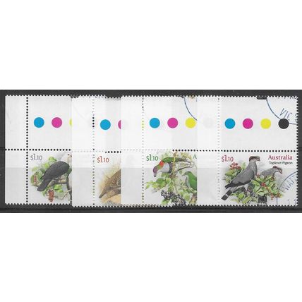 AUS 2021 (SET) 'BIRDS - PIGEONS AND DOVES' (4v) FINE USED EBID76-085)