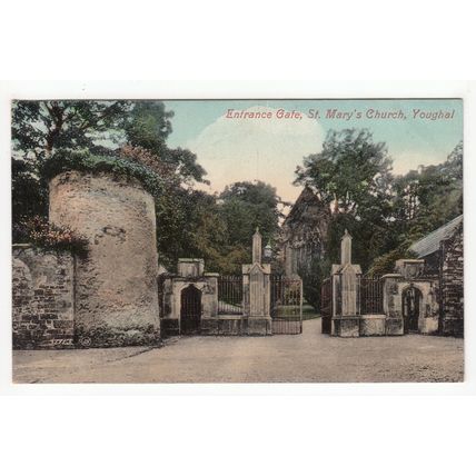 Entrance Gate St Mary's Church Youghal Co Cork Ireland Postcard