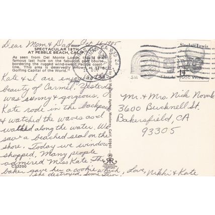 Santa Cruz & Monterey - Lot of 7 - Antique & Vintage Postcards - California Golf