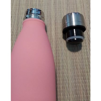 Pink Drinks Bottle 500ml Vacuum Flask Insulated Stainless Steel Solocil