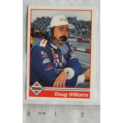 1992 Traks Race card No. 89 Doug William, Crew Chief