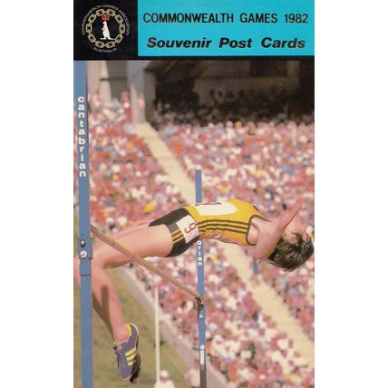 Katrina Gibbs High Jump Australian 1982 Commonwealth Games Postcard