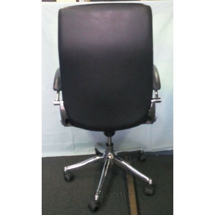TC St Moritz CH1501 Black Executive Leather Chair