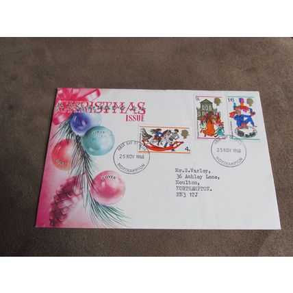 1968 Tovey FDC Cover - Christmas release