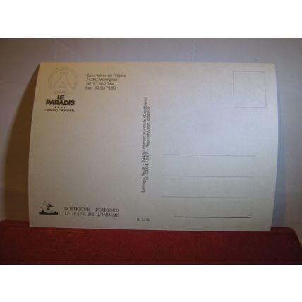 multiview, CAMPING, "Le PARADIS", DORDOGNE, FRANCE unused postcard #