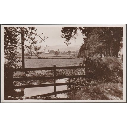 Wiveliscombe from Manor Farm, Somerset, 1956 - RA Series RP Postcard