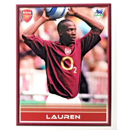 Merlin FA Premier League Quiz Collection 2005/06 LAUREN Arsenal #4