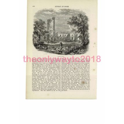 Caistor Castle, Lincs, England, Book Illustration (Print), c1858