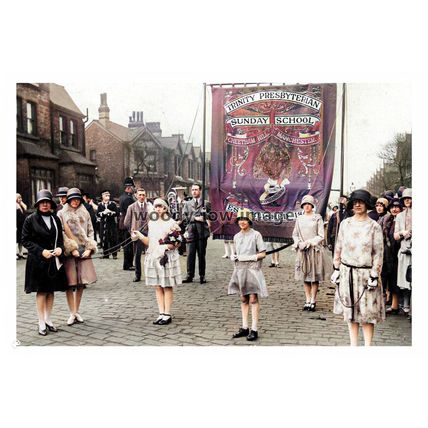 ptc2821 - Lancs - Cheetham Hill Sunday School Parade, Manchester - print 6x4