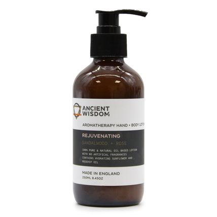 Aromatherapy Hand and Body Lotion - Sandalwood & Rose, 250ml