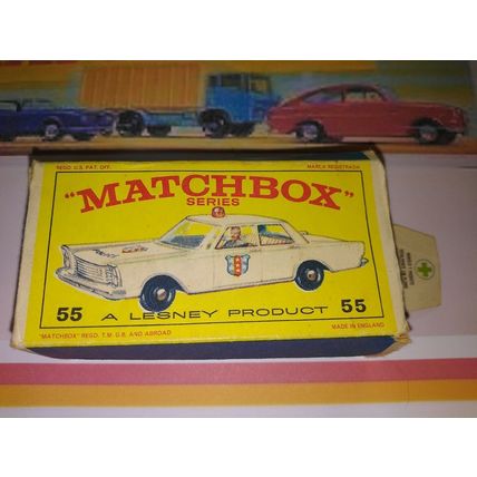 Matchbox No55 Police Car - red light