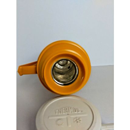 Thermos King Seeley Vacuum Bottle Mustard Filler 22F Stopper 722 Cup 22A63 - VTG