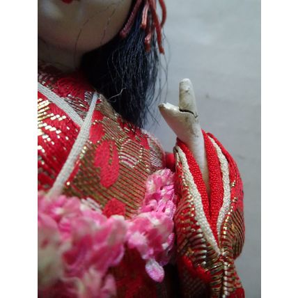 Japanese Kimono Geisha Doll - WWII Era Doll - brought home by soldier - Antique