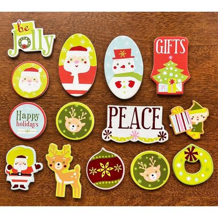 Scrapbooking misc Christmas 14 items - NEW no packaging