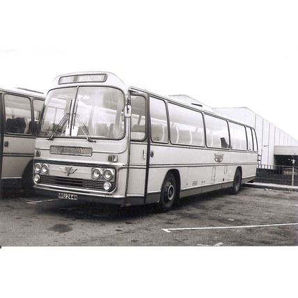 Black & White Photograph of Yelloway Motor Services Ltd. of Rochdale - HVU 244N