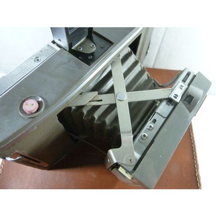 Vintage Polaroid Model J66 Land Camera w/Leather Case/Flash/Manual*