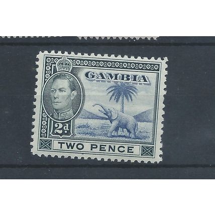 Gambia Stamps GVI 1938 2d Elephant lightly MH CV £15 (C397)