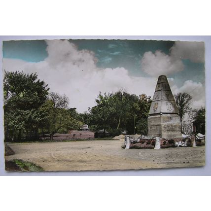 old postcard Battle Monument & Gardens, Cassel