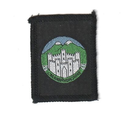 Scout Badge Wales - Caernarvonshire - Hessian Back (BY265)