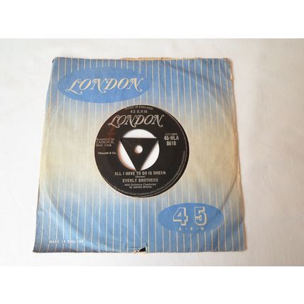 7".1958 THE EVERLY BROTHERS.ALL I HAVE TO DO IS DREAM.45-HLA 8618.IST PRESS.EXCE