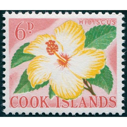Cook Islands 1963 6d Hibiscus SG167 MNH