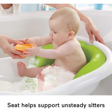 Fisher-Price Baby to Toddler Bath 4-In-1 Sling ‘N Seat Tub with Removable Infant