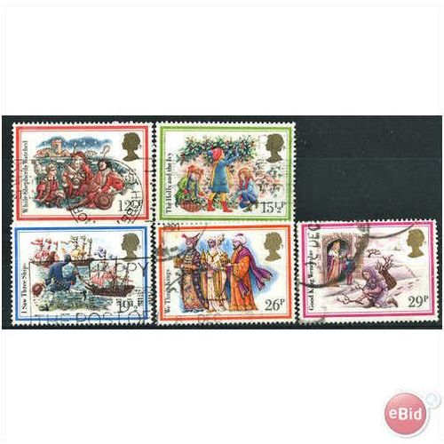 1982 Christmas Set SG1202-1206 Good Used