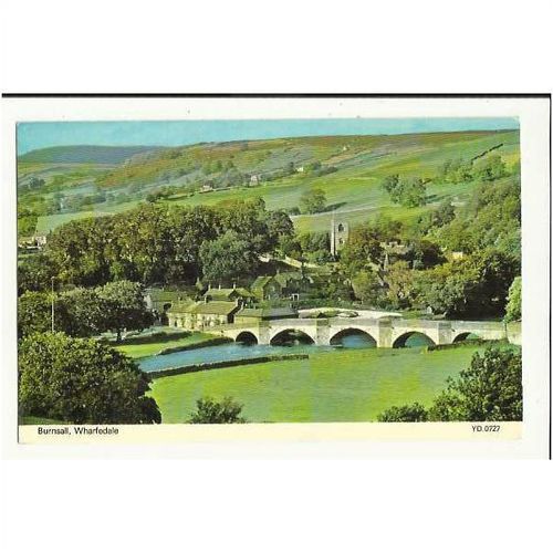Yorkshire WHARFEDALE Burnsall Postcard by Dennis (YD.0727)