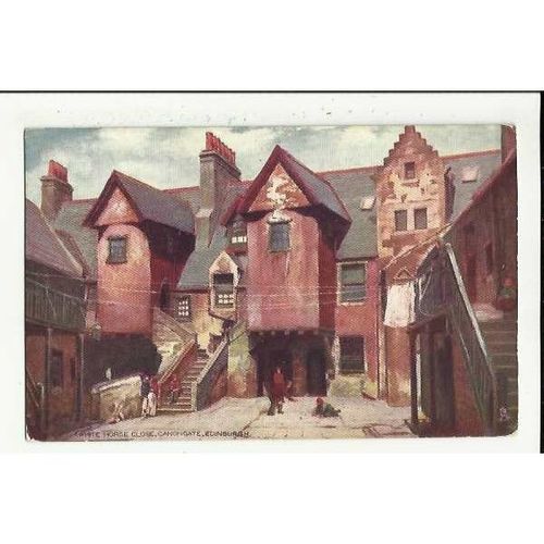 7178 EDINBURGH White Horse Close Tuck Oilette Postcard