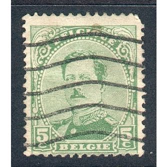 Belgium 1915 - SG172 - 5c green - Albert 1 - used