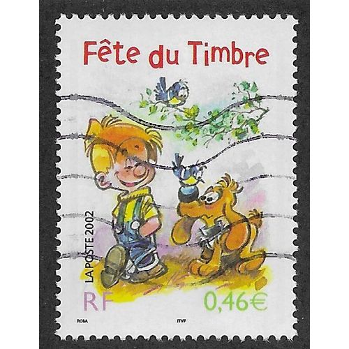 FRA 2002 46c 'STAMP DAY' FINE USED (EBID55-978)