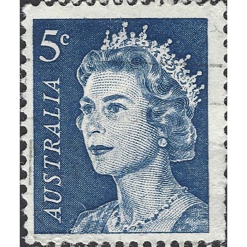 AUSTRALIA, Queen Elizabeth II, blue 1967, 5c, #4