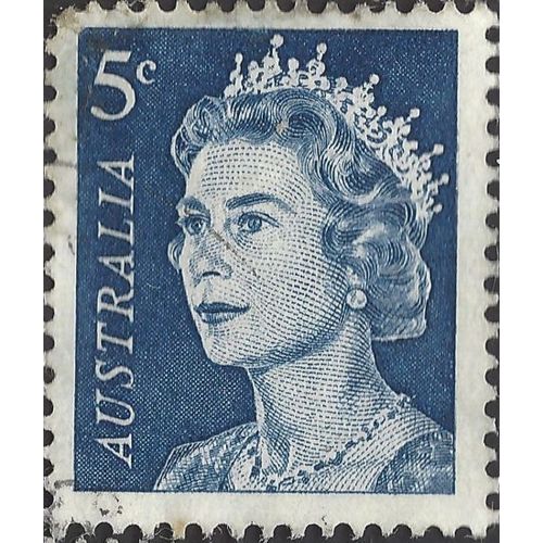 AUSTRALIA, Queen Elizabeth II, blue 1967, 5c, #7
