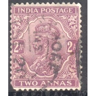 India 1911 - KGV 2a purple - used