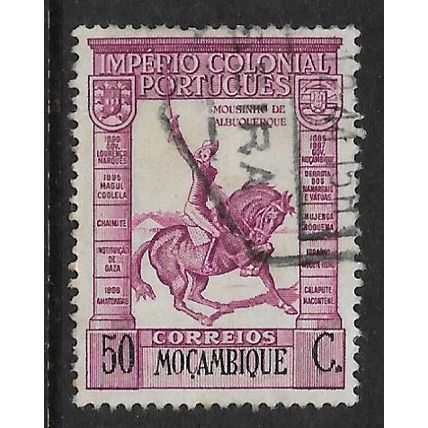 MOZAMBIQUE 1938 50c MAUVE MOUSINHO DE ALBU QUERQUE SG 359 FINE USED#3