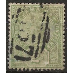 Jamaica 1889 SG28 2d Green Wmk Crown CA Good+ Used ..