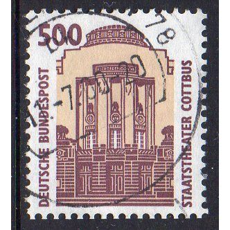 Germany 1993 Sights - State Theatre, Cottbus 500Pfg Used