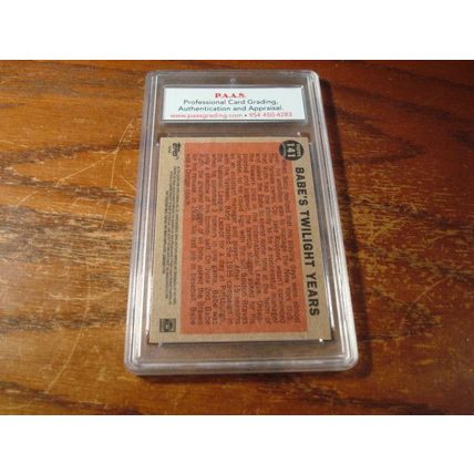 2011, Topps Heritage, Graded Mint 9, BABE RUTH, Twilight Years, Special
