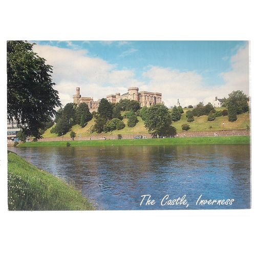THE CASTLE, INVERNESS used postcard 1993 postmark by Whitholme of Dundee =