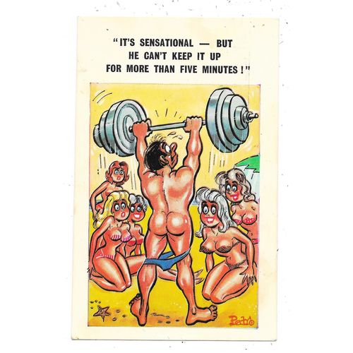 SAUCY SEASIDE COMIC POSTCARD by PEDRO PUBLISHED SUNNY PEDRO No.167 POSTED (1565)