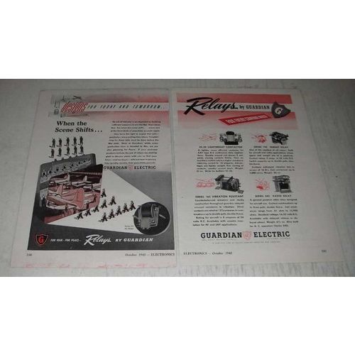1943 Guardian Electric Ad - SC-25 Lightweight Contactor, Series 195 Midget Relay