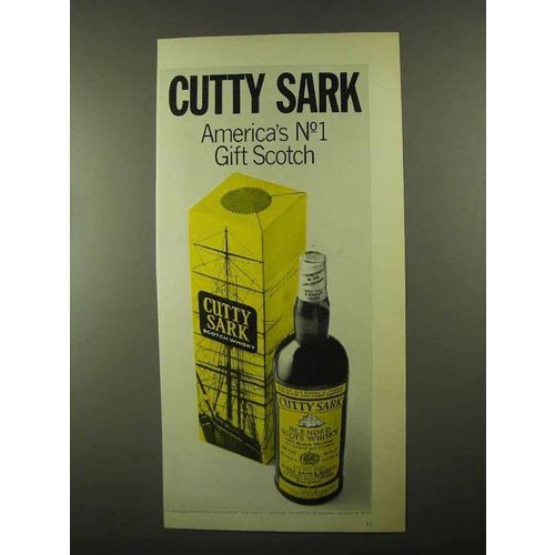 1968 Cutty Sark Scotch Ad - Americas No 1 Gift Scotch