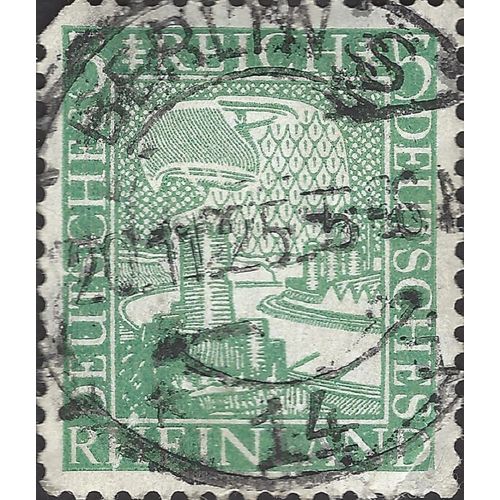 RHEINLAND, Empire, Eagle and Industry, green 1925, 5pf, #3