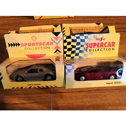 Excellent Condition, 5x Vintage Maisto / Shell Supercar / Sports Car Collections