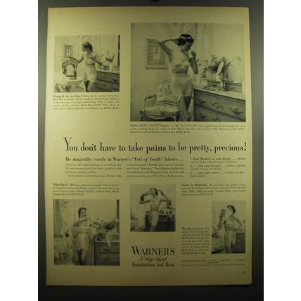 1950 Warner's Le Gant Girdle and Bra Advertisement