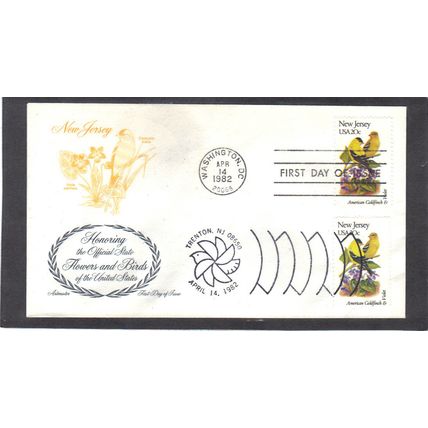 FDC Artmaster 1982 1982a 20c Goldfinch (Cachet-U/A) CV40962