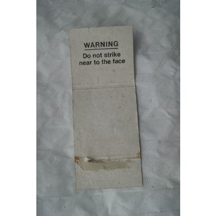 old Matchbook Cover - Ooooh, Weco - German