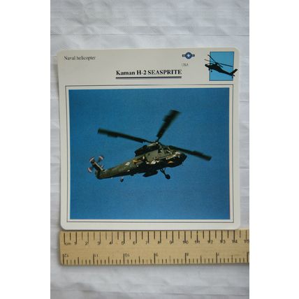 Kaman H-2 Seasprite - USA - Naval Helicopter - Collectors Club Card